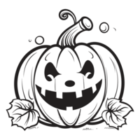 Beautiful Kawaii Style Pumpkin - Generative Ai png