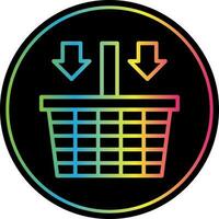 Shopping basket Vector Icon Design