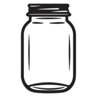 Beautiful Jar Silhouette - Generative Ai png