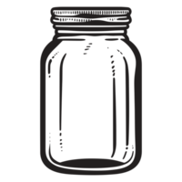 hermosa tarro silueta - generativo ai png