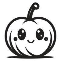 Beautiful Pumpkin Silhouette - png