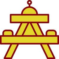 Picnic table Vector Icon Design