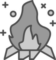 Bonfire Vector Icon Design