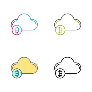 icono de vector de nube