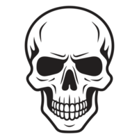 Beautiful Skull Silhouette - Generative Ai png