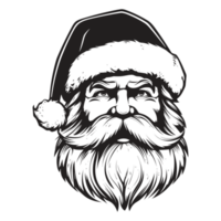 magnifique Père Noël visage - génératif ai png