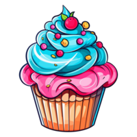 bunt Cupcake - - generativ ai png