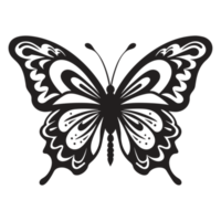 schön Schmetterling Silhouette - - generativ ai png