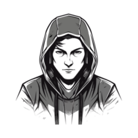 Beautiful Gamer Boy Silhouette - png