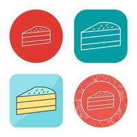 Cake Slice Vector Icon