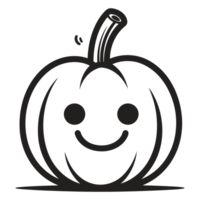 Beautiful Pumpkin Silhouette - png