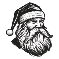 Beautiful Santa Face - Generative Ai png