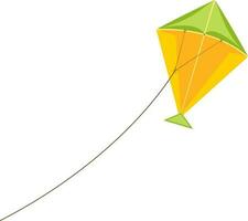 Kite flying in sky. vector