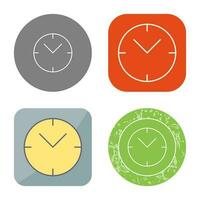 icono de vector de reloj único