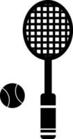 Tennis Racquet with Ball or Sport icon. vector