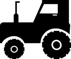 Flat illustration of a tractor. vector