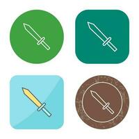 Unique Sword Vector Icon