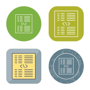 pieza de icono de vector de código