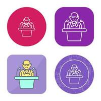 Unique Lecture Vector Icon