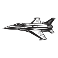 bellissimo combattente Jet silhouette - generativo ai png