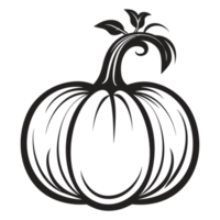 hermosa calabaza silueta - generativo ai png