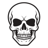 Beautiful Skull Silhouette - png