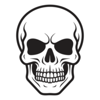 Beautiful Skull Silhouette - Generative Ai png