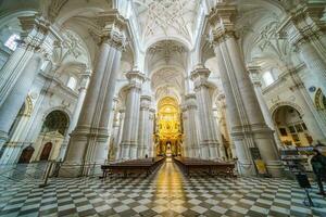 Granada, Spain, December 13th 2020. Main Cathedral interior photo