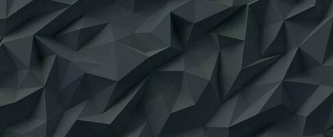 Grey polygonal mosaic crystals background. Triangle rough ice cuts with texture gradient 3d render and geometric tracery. Abstract landscape of pyramids with triangular slices photo