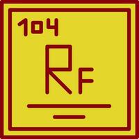 Rutherfordium Vector Icon Design