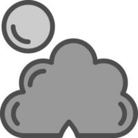 oscuro nube cubrir vector icono diseño