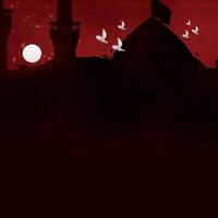 Imam Hussain shrine background - Islamic template for social media photo