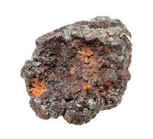 raw Goethite stone isolated on white photo