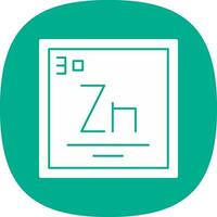 zinc vector icono diseño