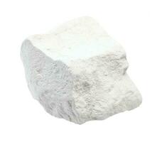 rough chalk white limestone rock isolated photo