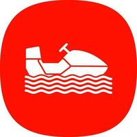 Snowmobile Vector Icon Design