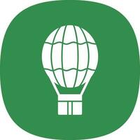 Hot air balloon Vector Icon Design