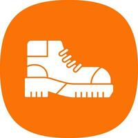 Hiking boots Vector Icon Design