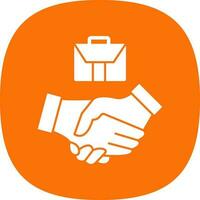 Business partnership Vector Icon Design