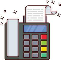 billing machine vector illustration on a background.Premium quality symbols.vector icons for concept and graphic design.