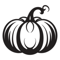 Beautiful Pumpkin Silhouette - Generative Ai png