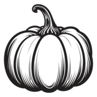 hermosa calabaza silueta - generativo ai png