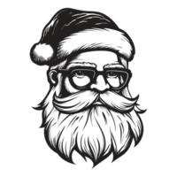 lindo santa face - generativo ai png