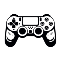 jeu manette silhouette - génératif ai png