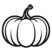 hermosa calabaza silueta - generativo ai png