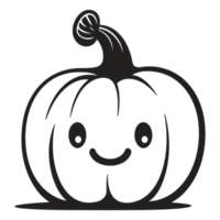 Beautiful Pumpkin Silhouette - Generative Ai png