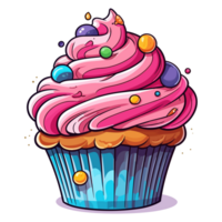 bunt Cupcake - - generativ ai png