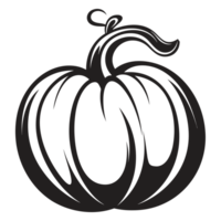 hermosa calabaza silueta - generativo ai png