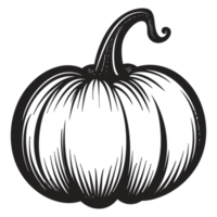 hermosa calabaza silueta - generativo ai png