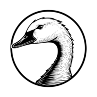 Goose Silhouette - png